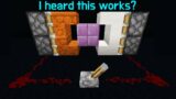Is this a new way to make illegal blocks now? – Minecraft