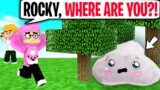 Justin's Pet ROCKY Gets LOST In MINECRAFT! (LankyBox Minecraft Adventure)