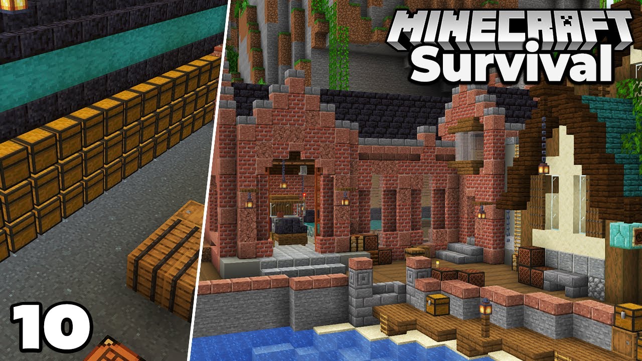 Let S Play Minecraft Survival Storage Room Episode 10 Minecraft Videos