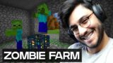 MAKING A ZOMBIE FARM FOR XP IN MINECRAFT – RAWKNEE LIVE