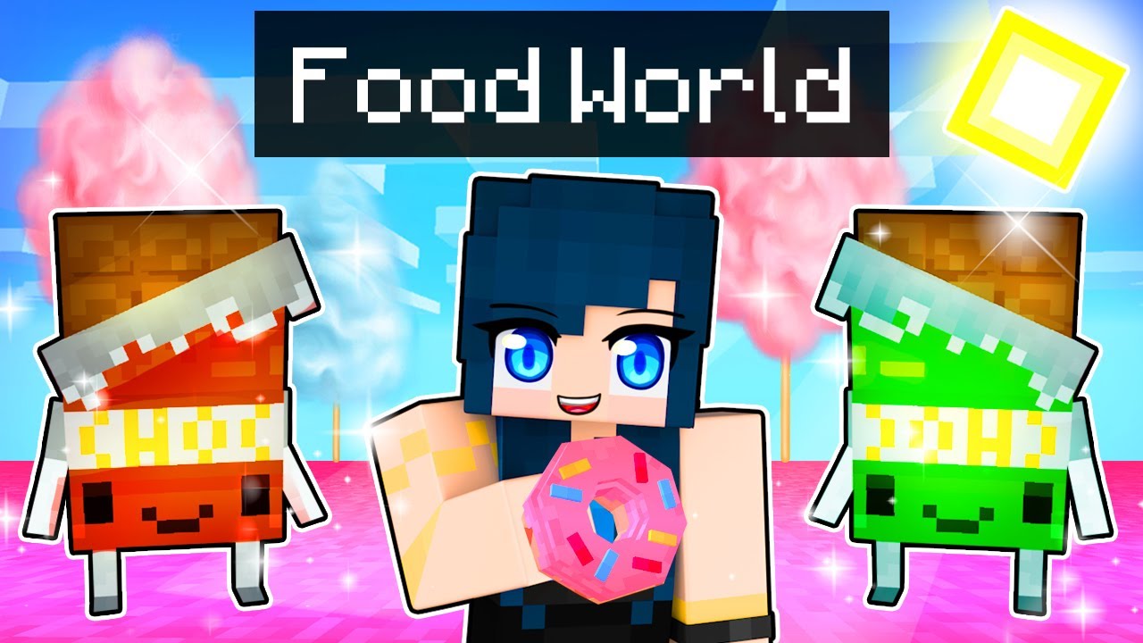 MINECRAFT FOOD WORLD! Minecraft videos
