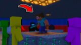 MONSTER SCHOOL  | EVIL HEROBRINE ATTACHED AMONG US TRAITORS FUNNY MINECRAFT ANIMATION #Shorts