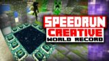Minecraft Creative Speedrun with Cheats & Hacks Enabled PB 25.72 Meme #Shorts