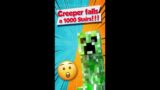 Minecraft: Creeper falls a 1000 Stairs!!! *Softbody simulation. #Shorts