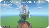 Minecraft : Floating Island Temple | #Shorts