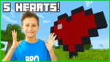 Minecraft Hardcore But I Have 5 Hearts!