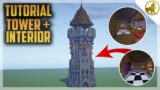 Minecraft – How to Build a Survival Tower + Interior | Tutorial
