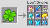Minecraft UHC but you can craft a "Lucky Four Leaf Clover"..
