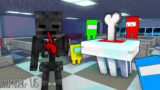 Monster School : AMONG US BUT IMPOSTOR WITH 800 IQ – Minecraft Animation