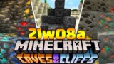 NUOVI BLOCCHI e MINERALI DEEPSLATE – Minecraft ITA 1.17 Snapshot 21w08a