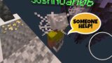 Stupid Steve gets stuck in a cobweb… | Minecraft
