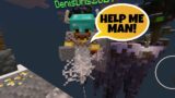 Stupid teamate gets stuck in a cobweb… | Minecraft