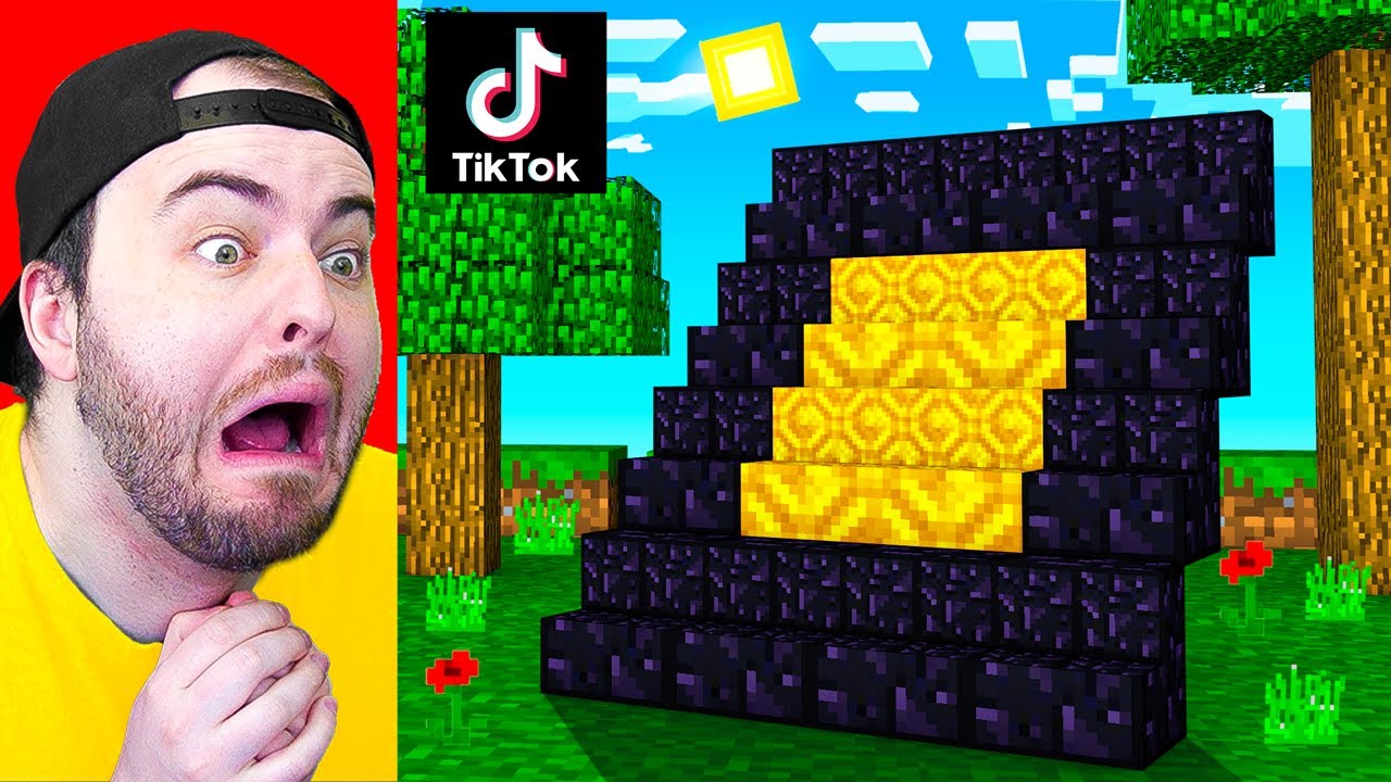 TESTING TikTok MINECRAFT Hacks that WORK - Minecraft videos