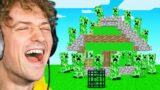TROLLING MY FRIEND WITH CREEPERS In Minecraft!