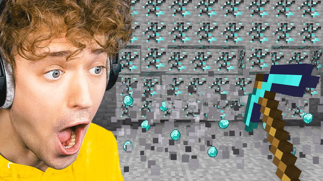 The STRONGEST PICKAXE In Minecraft! Minecraft videos