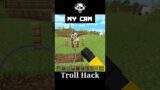 Troll Hack || Troll Trap || #shorts || Phantom X || Minecraft Pe