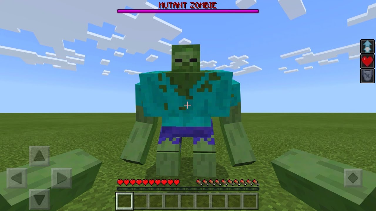 Turning Into A Mutant Zombie Mod In Minecraft Pe Minecraft Videos 5434