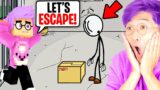 We Help HENRY STICKMIN Escape PRISON In MINECRAFT! (LankyBox Minecraft Movie)