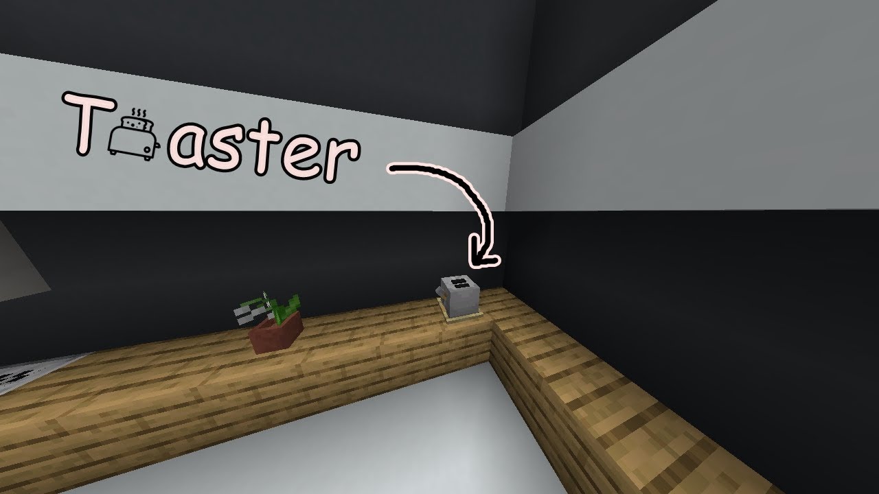 Working Toaster in Minecraft Tutorial Shorts Minecraft videos