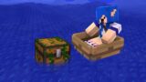 encontrei um bau flutuante e misterioso… no meio do oceano (Minecraft)
