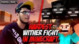 HARDEST Wither Boss Fight in Minecraft