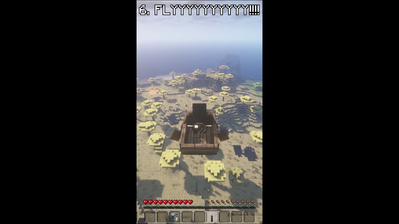 How to fly in minecraft Boat version Minecraft videos