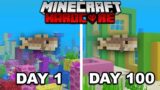 I Survived 100 Days of Hardcore Minecraft as a Fish… (in 10 minutes)