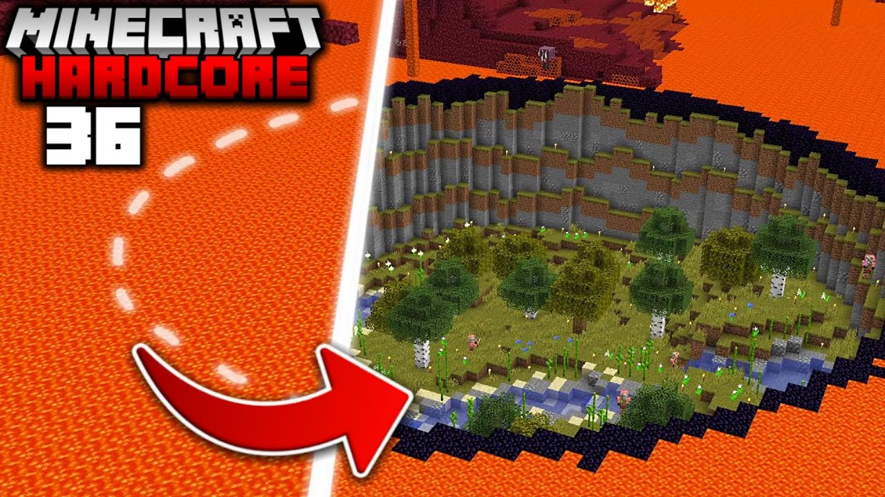 I Transformed the NETHER into the OVERWORLD in Minecraft Hardcore (#36 ...