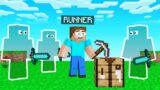 INVISIBLE HUNTERS Vs SPEEDRUNNER In Minecraft!