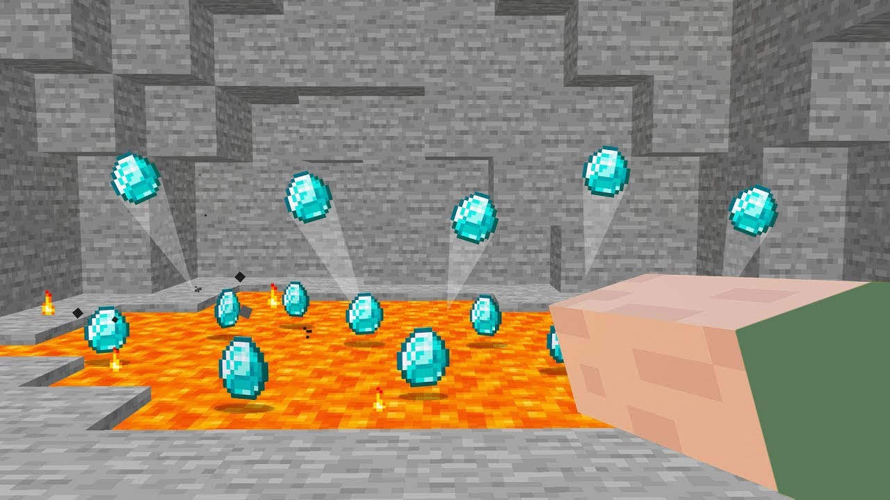 LAVA GIVES ITEMS IN MINECRAFT! Minecraft videos