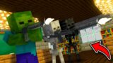 MONSTER SCHOOL | EPIC BATTLE AGAINST ZOMBIES SALVING HEROBRINE AND CHILD MINECRAFT ANIMATION #Shorts