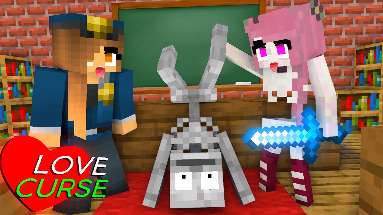 Monster School Yandere Love Curse Minecraft Animation Minecraft Videos 