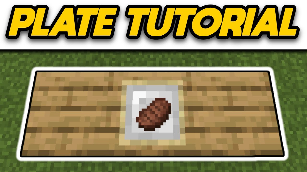 Minecraft 1.16 How to Build a Plate Tutorial Shorts Minecraft videos