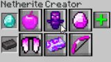 Minecraft Bedwars but you can create new Netherite items…