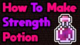 Minecraft How to Make a Strength Potion Tutorial #Shorts