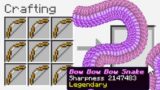 Minecraft UHC but you can craft a "Bow Bow Bow Snake"..