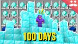 Mining for 100 Days in Minecraft
