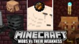 Mobs Vs Their Weakness Part-2 #shorts #minecraft #shorts