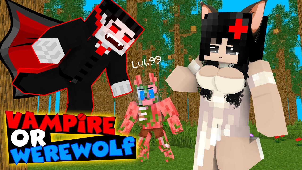 Monster School CROOK vs BOSS VAMPIRES vs WEREWOLVES Minecraft Animation ...