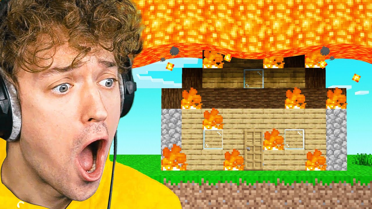 My MINECRAFT HOUSE Was TROLLED WITH LAVA! - Minecraft videos