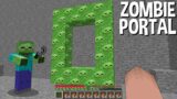 Only ZOMBIE can BUILD and LIGHT this ZOMBIE PORTAL in Minecraft !!!