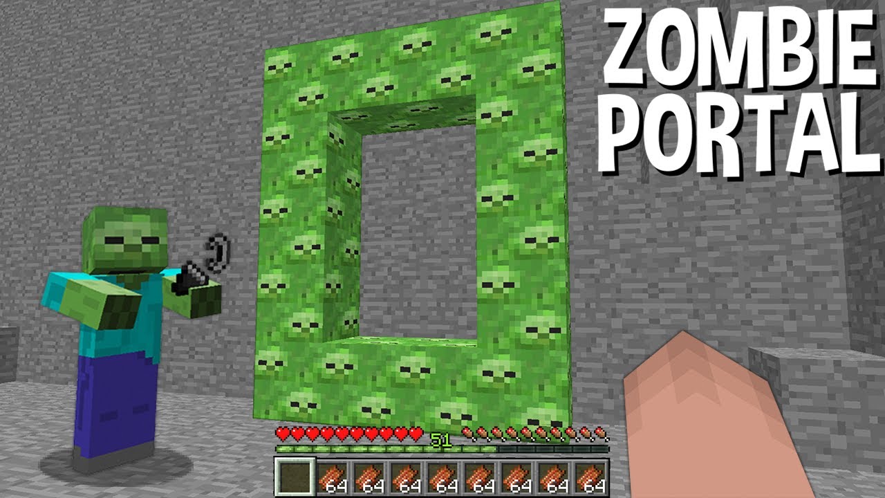 Only ZOMBIE Can BUILD And LIGHT This ZOMBIE PORTAL In Minecraft 