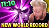 Reacting to New Minecraft WORLD RECORD (11:10)
