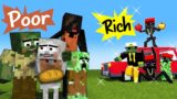 TOUCHING STORY – POOR VS RICH MONSTERS – MINECRAFT MONSTER SCHOOL