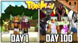 We Spent 100 Days in Minecraft PIXELMON… Here's What Happened (Duo Minecraft)