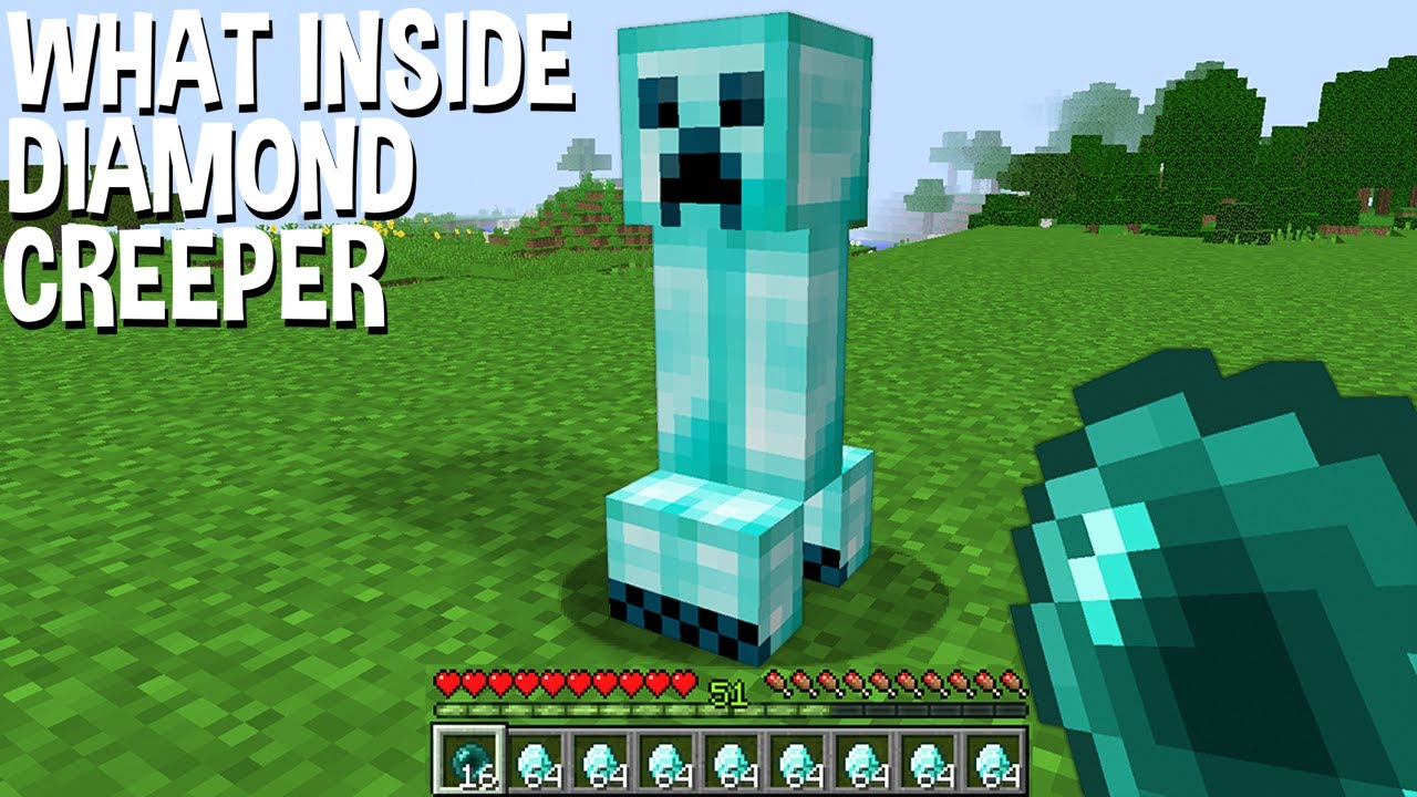 What INSIDE DIAMOND CREEPER you will be SHOCKED in Minecraft
