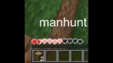 this is my biggest brain moment in Minecraft Manhunt (1 speedrunner vs 1 hunter)