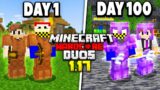 we survived 100 days in 1.17 Duos Hardcore Minecraft…