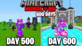 I Survived 600 Days in HARDCORE Minecraft…
