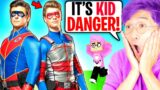 Can We Help KID DANGER & CAPTAIN MAN In MINECRAFT?! (Henry Danger LankyBox Minecraft Movie!)